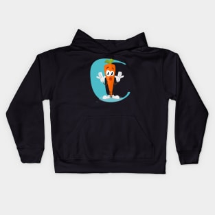 Alphabet n Carrot Kids Hoodie